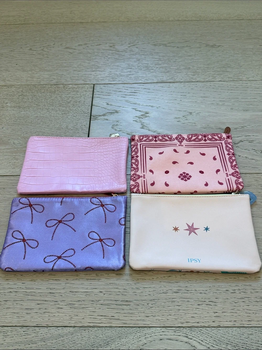 Bundle of 4 Cosmetic Glam Bags NWT